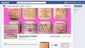 A virtual shop on Facebook Handmade by Shelley